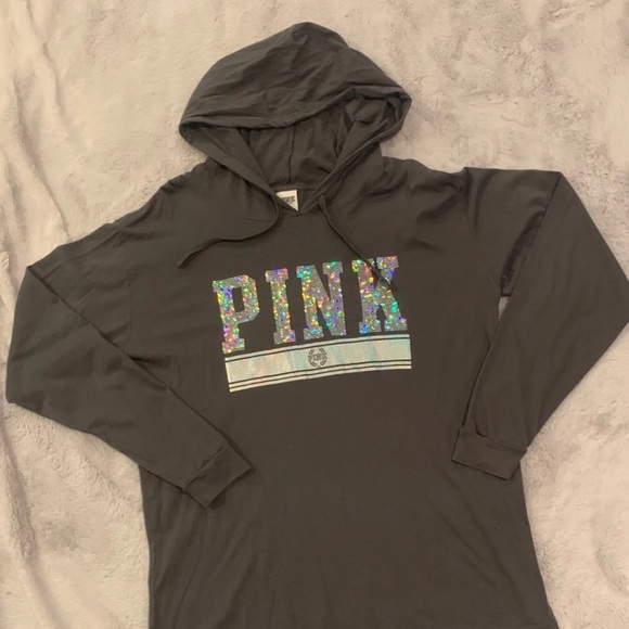 PINK lightweight hoodie and track pants - Picture 5 of 10